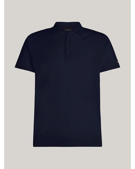 Tommy Hilfiger Blue Smart Casual Pure Wool Polo Shirt for men