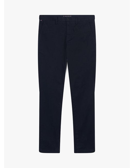 Tommy Hilfiger Blue Bleecker Slim Fit Chinos for men