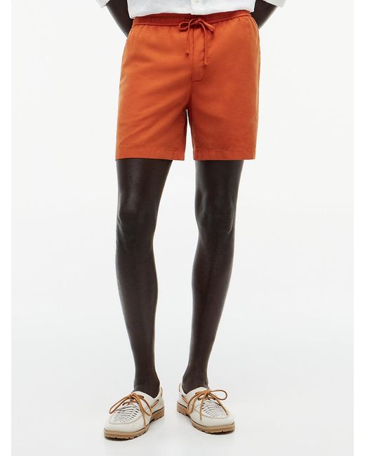 Tommy Hilfiger Orange Dover Washed Regular Fit Shorts for men