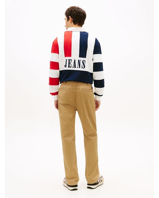 Tommy Hilfiger Red Otis Regular Twill Chinos for men