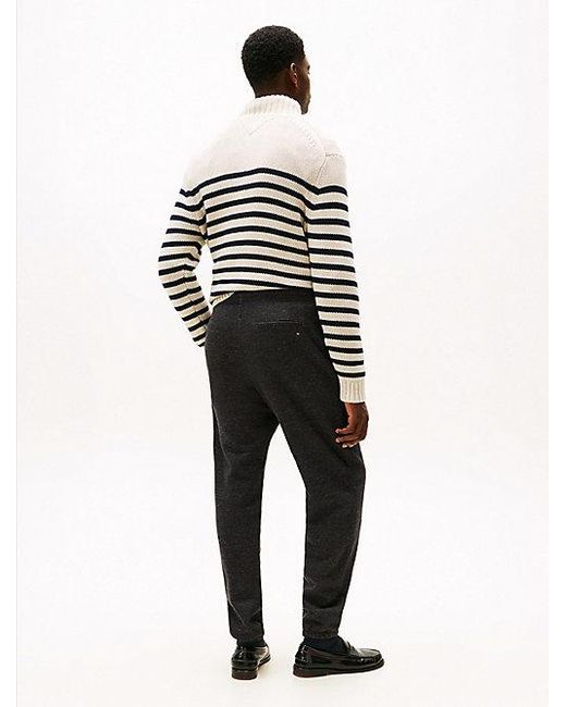 Tommy Hilfiger Relaxed Fit Jogger Met Varsity-Embleem in het Black voor heren