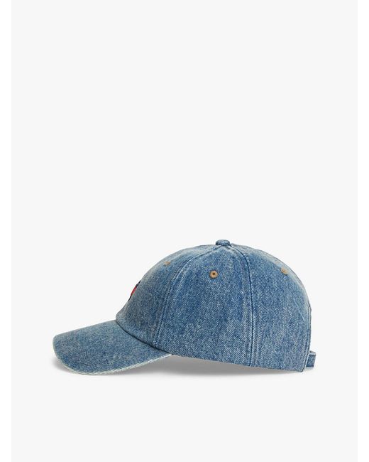 Tommy Hilfiger Blue Heritage Logo Denim Baseball Cap