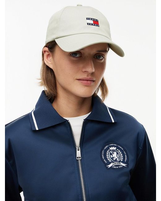 Tommy Hilfiger White Heritage Logo Baseball Cap