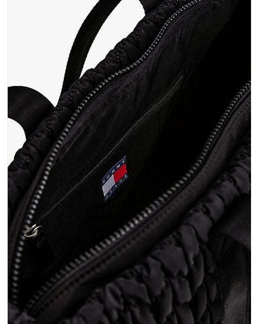 Tommy Hilfiger Black Gesteppte Tote-Bag