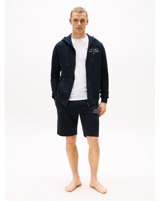 Shorts Lounge Th Original Con Logo di Tommy Hilfiger in Blue da Uomo