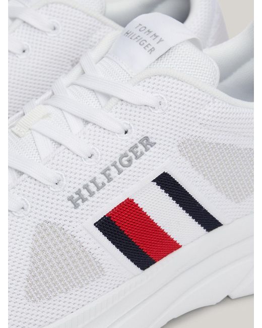 Tommy Hilfiger Metallic Modern Knit Mid-top Runner Trainers for men