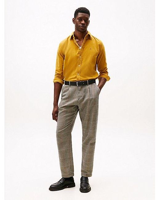 Tommy Hilfiger Regular Fit Corduroy Overhemd Met Vlag in het Metallic voor heren