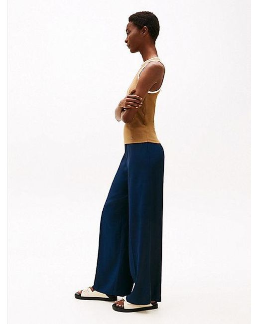 Tommy Hilfiger Blue Lockere Pull-On-Hose