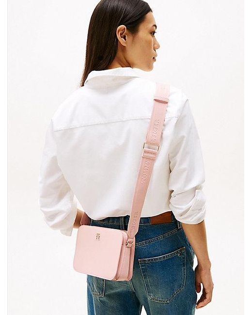 Tommy Hilfiger Pink Hilfiger Monotype Kameratasche