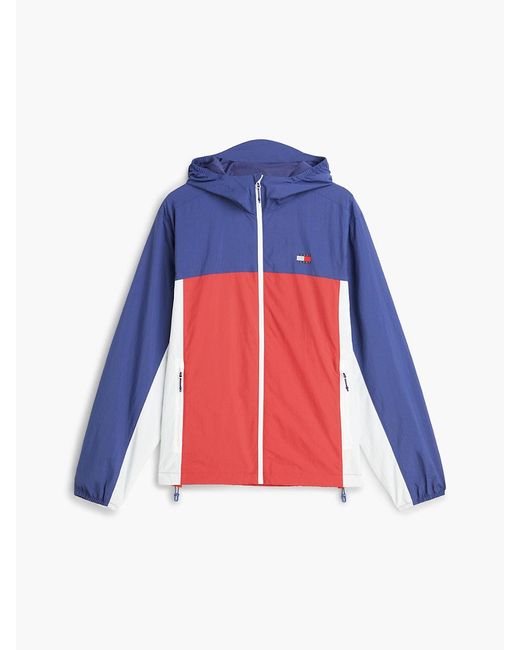 Tommy Hilfiger Blue Packable Ripstop Relaxed Hooded Jacket for men