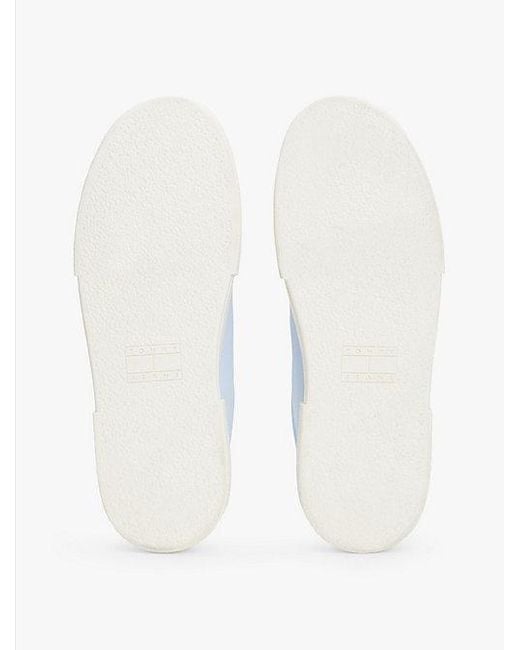Tommy Hilfiger Blue Sneaker Aus Canvas Mit Plateau-Sohle