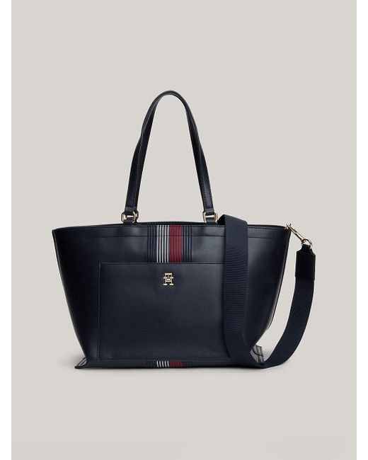 Tommy Hilfiger Blue Corporate Th Monogram Tote