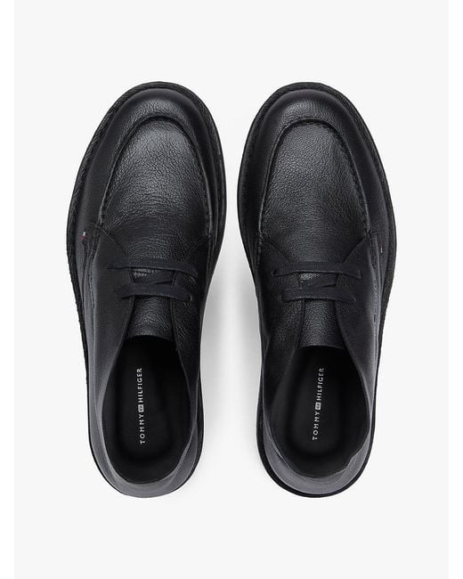 Bottes Chukka En Cuir À Surpiqûres Et Lacets Tommy Hilfiger pour homme en coloris Blue