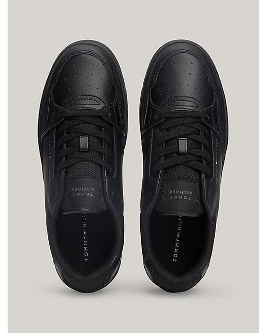 Zapatillas deportivas de piel Tommy Hilfiger de hombre de color Black