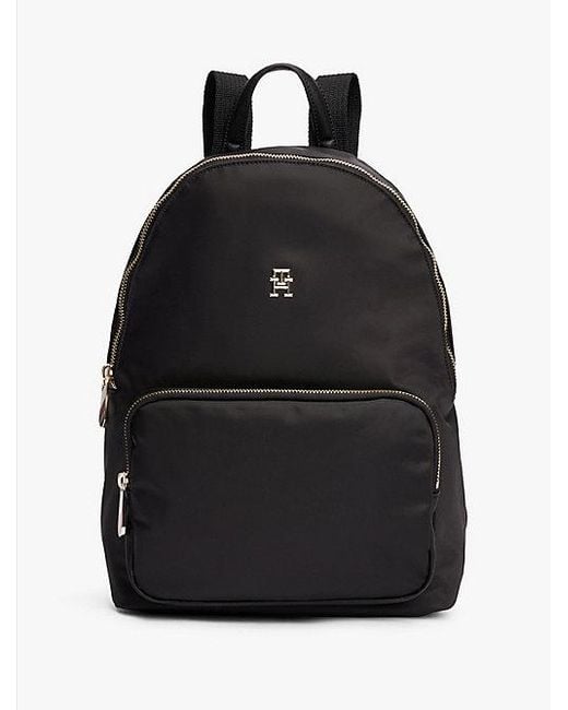 Mochila Con Insignia Th Emblem Tommy Hilfiger de color Black