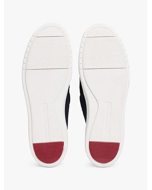 Tommy Hilfiger Hybride Suède Bootschoen Met Veters in het Blue voor heren