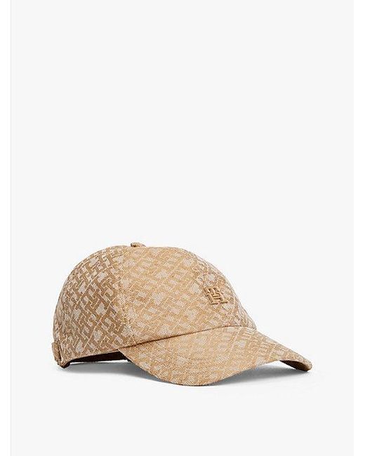 Gorra De Béisbol Con Monograma Th Tommy Hilfiger de color Natural