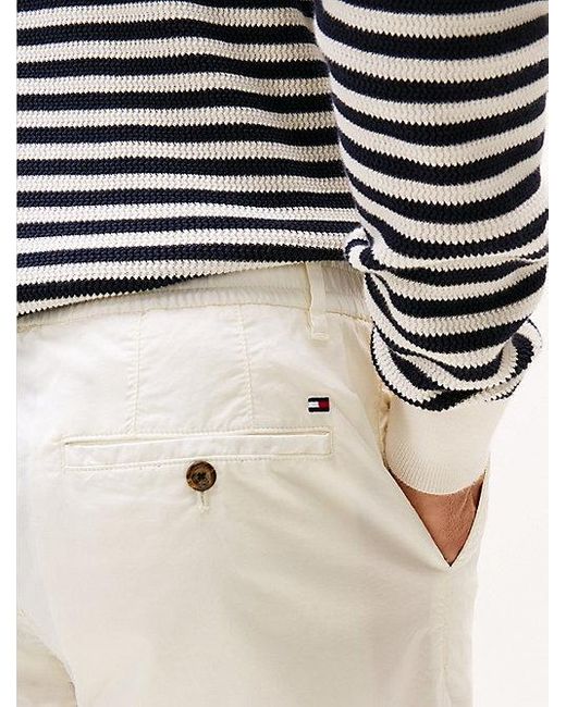 Tommy Hilfiger Denton Papertouch Chino Met Rechte Broekspijpen in het White voor heren