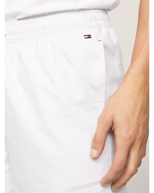 Tommy Hilfiger White Th Original Woven Shirt And Shorts Pyjama Set for men