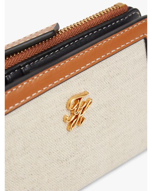 Tommy Hilfiger Natural Logo Canvas Bifold Wallet