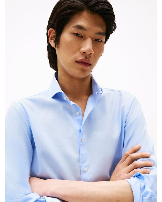 Camicia Oxford Smart Casual Slim Fit di Tommy Hilfiger in Blue da Uomo
