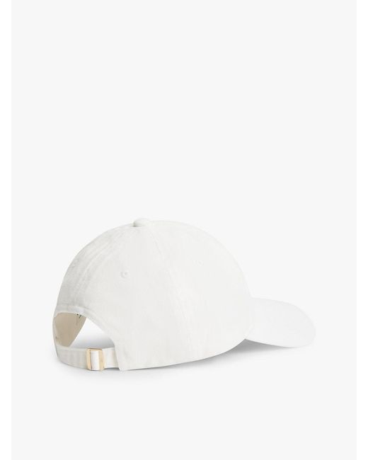 Tommy Hilfiger White Chic Th Monogram Washed Baseball Cap