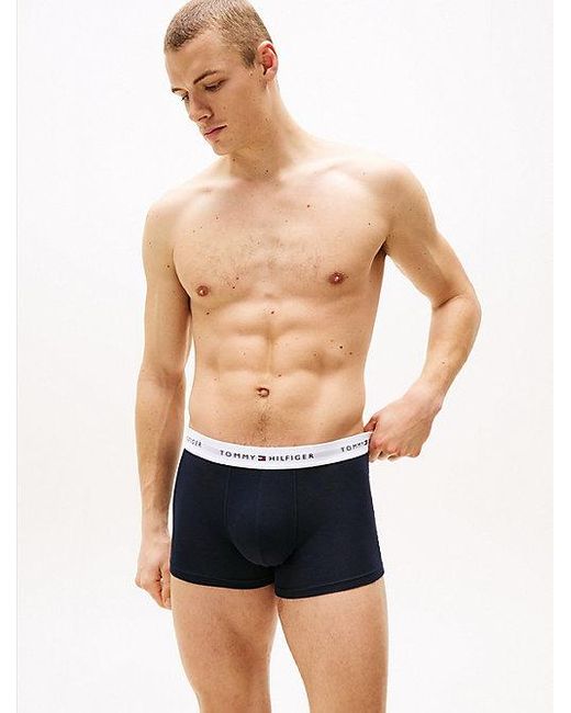 Tommy Hilfiger Set Van 3 Boxershorts Met Logotaille in het White voor heren