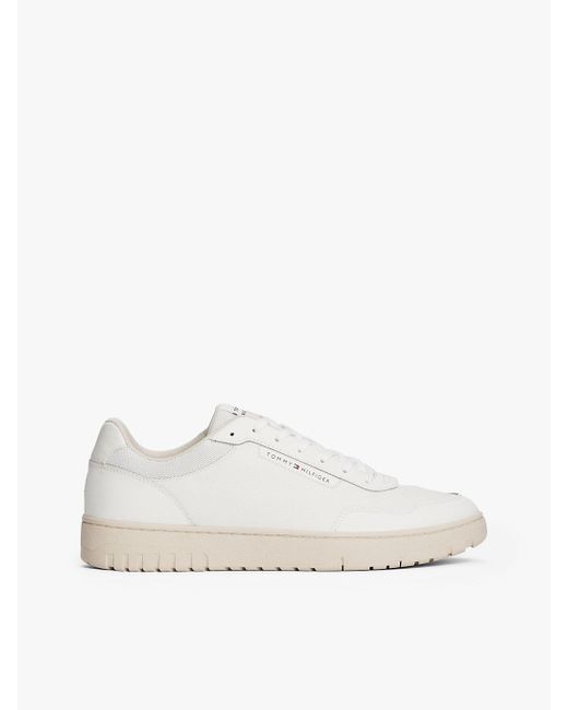 Tommy Hilfiger White Cleat Basketball Trainers With Leather for men