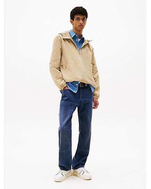 Tommy Hilfiger Waterafstotende Relaxed Chicago Windbreaker in het Natural voor heren