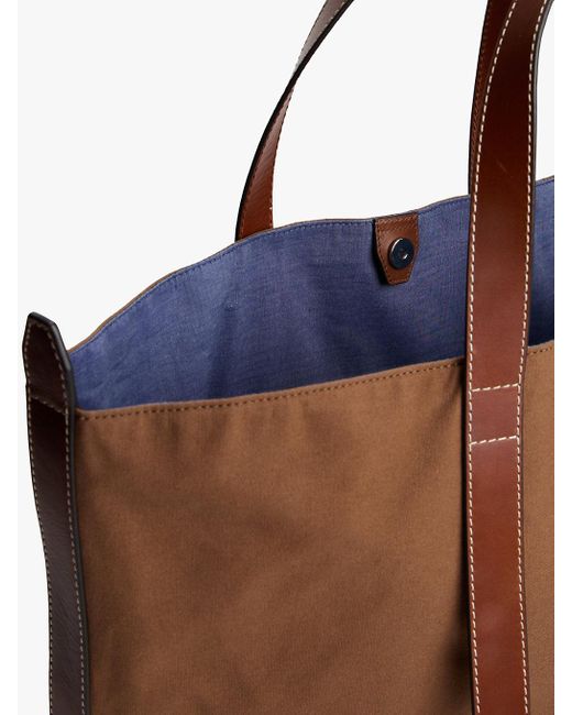 Tommy Hilfiger Brown The Runway Collection Canvas Tote Bag for men