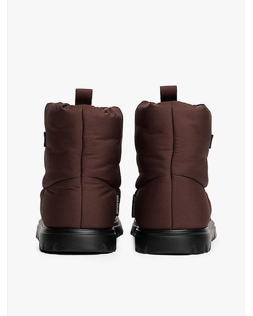 Tommy Hilfiger Warm Gevoerde Snowboot Met Profielzool in het Brown
