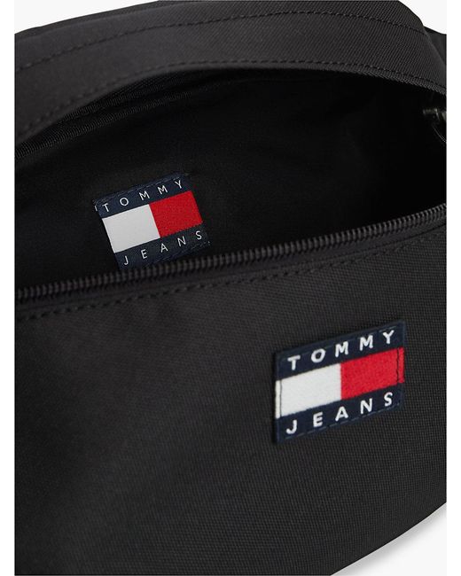 Tommy Hilfiger Black Essential Repeat Logo Bum Bag for men