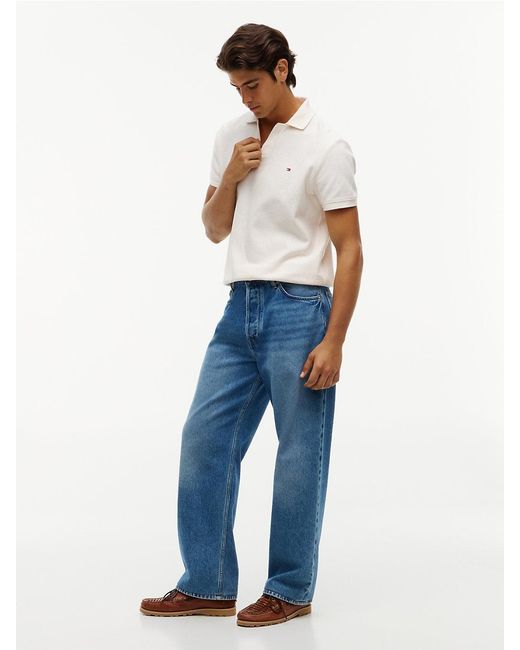 Tommy Hilfiger Blue Faded Loose Jeans for men