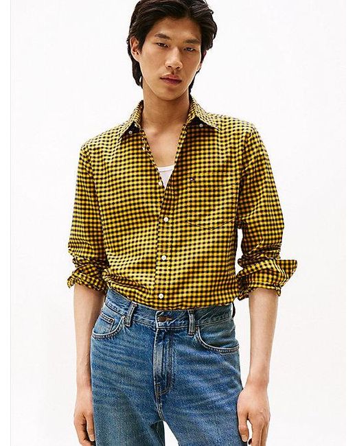 Camisa De Sarga Con Cuadros Tommy Hilfiger de hombre de color Multicolor