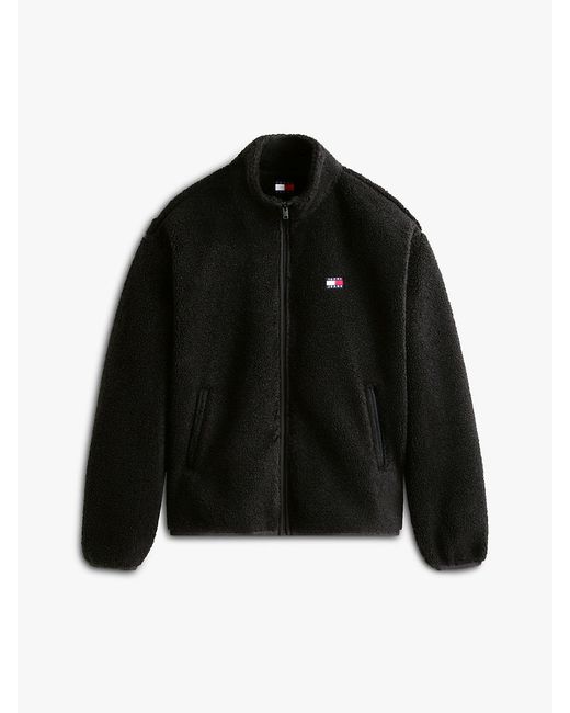 Tommy Hilfiger Black Badge Teddy Relaxed Zip-Thru Sweatshirt for men