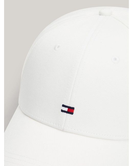 Tommy Hilfiger White Essential Flag Embroidery Baseball Cap