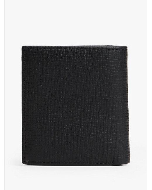 Tommy Hilfiger Hilfiger Flag Trifold-Brieftasche Aus Leder in Black für Herren