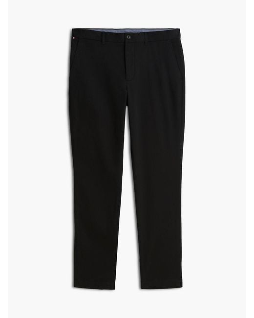 Tommy Hilfiger Black 1985 Bleeker Slim Twill Chinos for men
