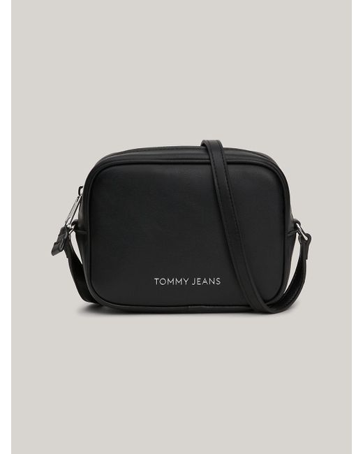 Tommy Hilfiger Black Essential Logo Small Crossover Camera Bag