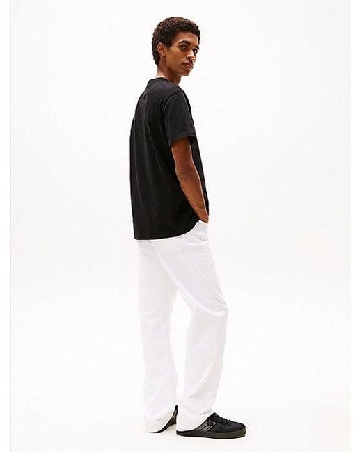 Tommy Hilfiger T-Shirt Met Ronde Hals En Tommy-Badge in het Black voor heren