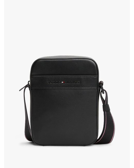 Tommy Hilfiger Black Th Business Corporate Reporter Bag for men