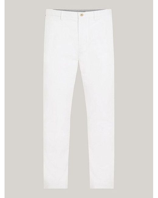 Pantalón chino 1985 Bleecker de Pima Tommy Hilfiger de hombre de color White