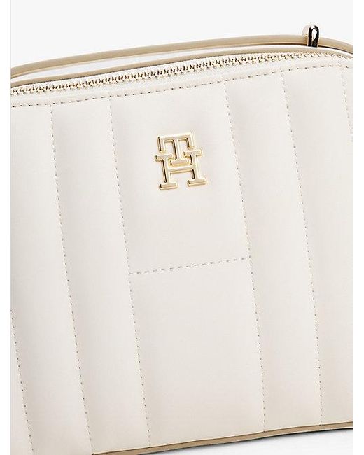 Tommy Hilfiger Natural Gesteppte Kameratasche Mit Th-Monogramm