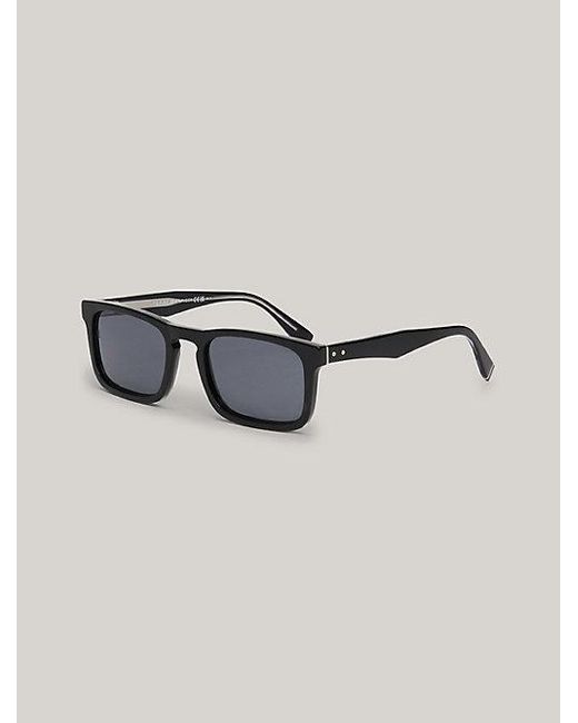 Gafas de sol rectangulares con tachuelas Tommy Hilfiger de hombre de color Black