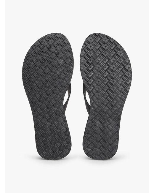 Tommy Hilfiger White Chic Th Monogram Flip-flops