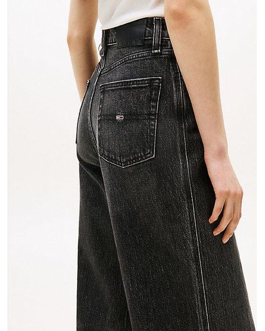 Vaqueros Claire Negros De Pernera Ancha Tommy Hilfiger de color Natural