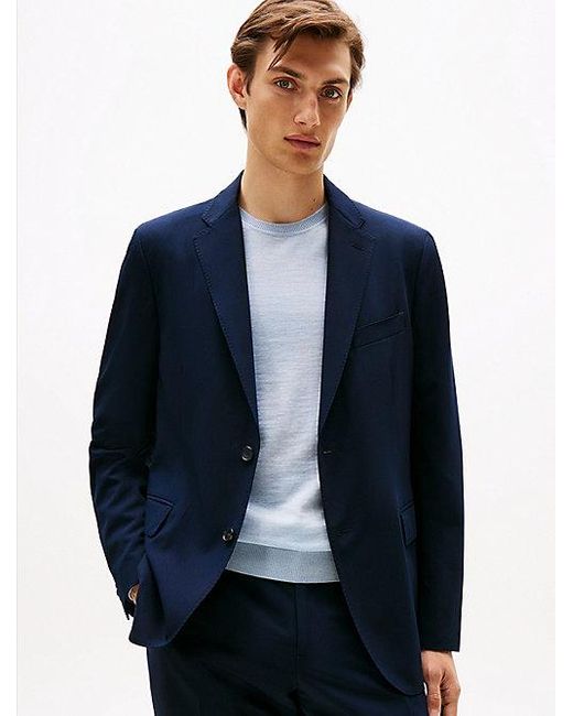 Tommy Hilfiger Anzug Aus Twill Mit Wolle in Blue für Herren