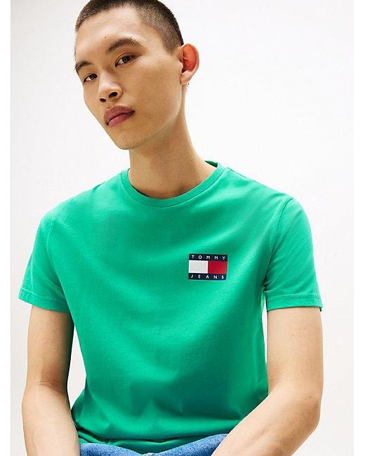 Tommy Hilfiger Slim Fit T-shirt Met Logo in het Green voor heren
