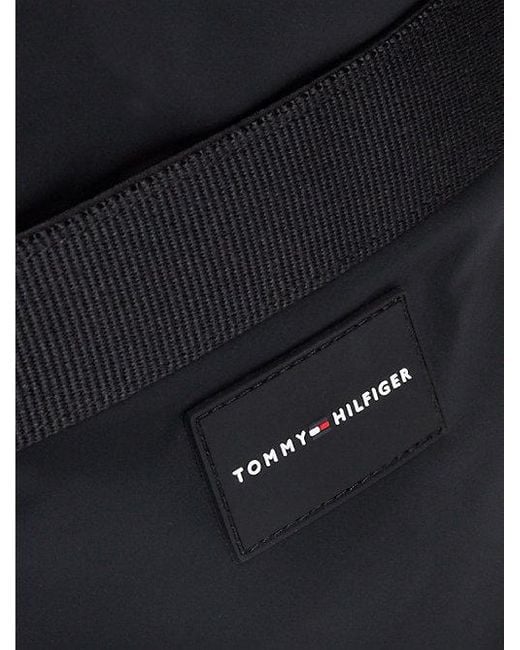 Tommy Hilfiger Kleine Reportertasche mit Logo-Patch in Black für Herren