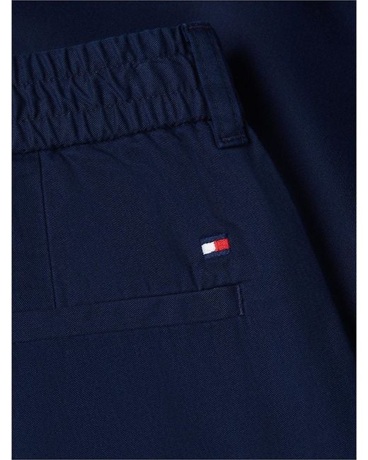 Tommy Hilfiger Red Dover Elasticated Regular Twill Chinos for men